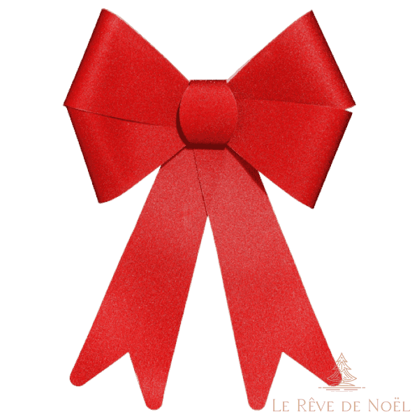 Grand noeud - Rouge - Décoration de Noël